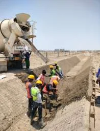 Drainage construction activity