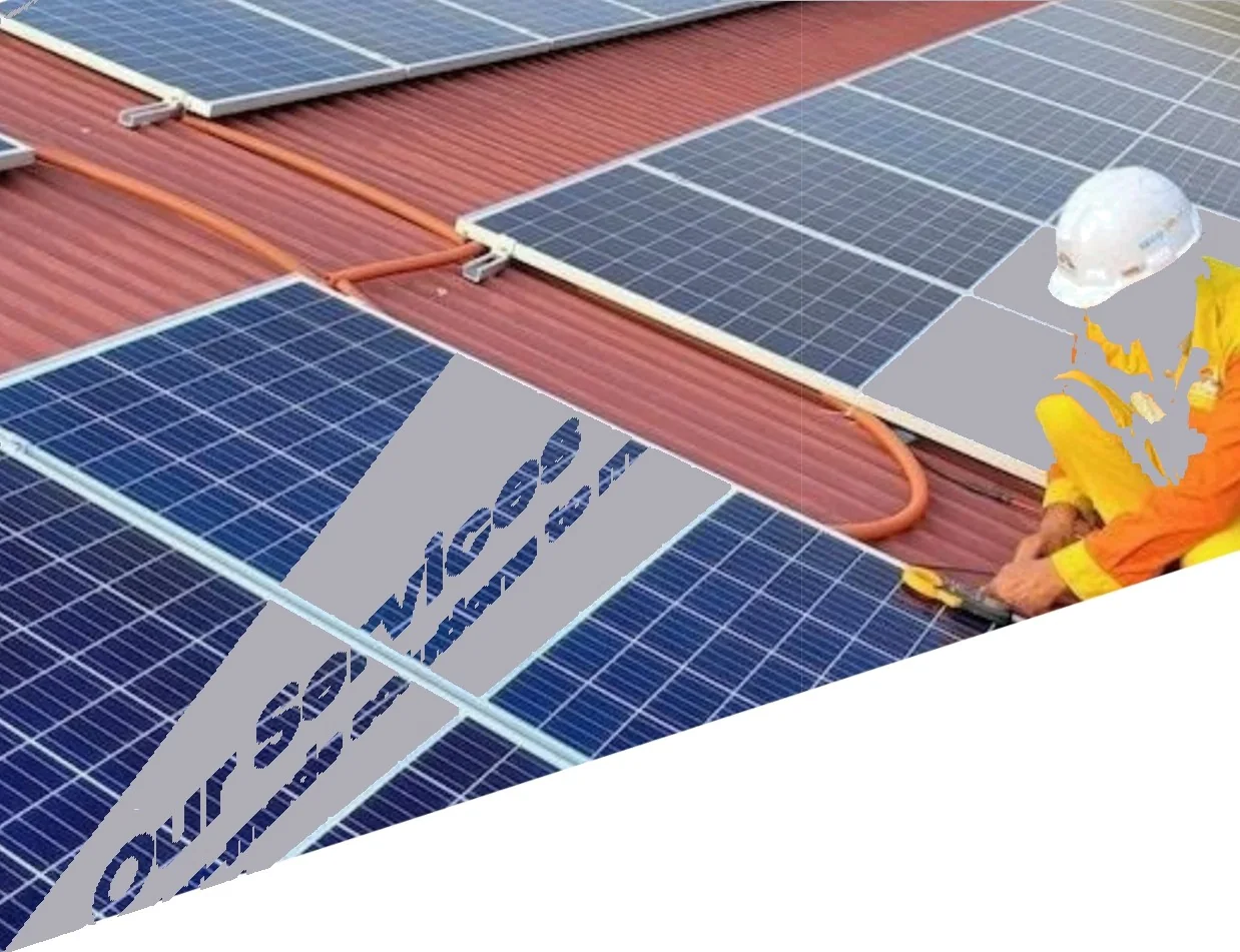 Rooftop solar power installation